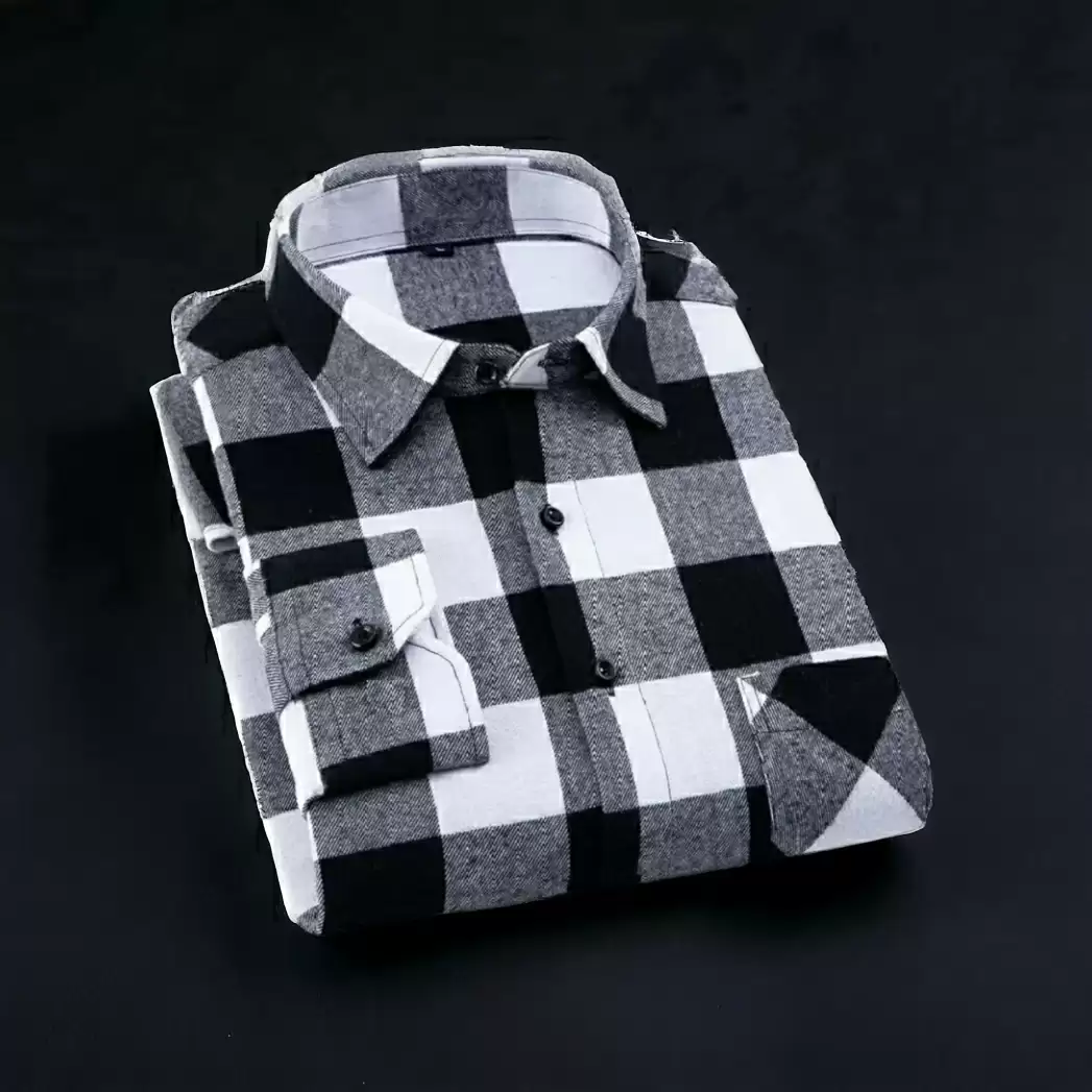 Chivaan's Black and White Checkered Shirt